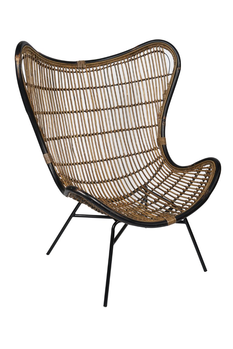 vlinderstoel Mona bruin - Een super trendy stoel.