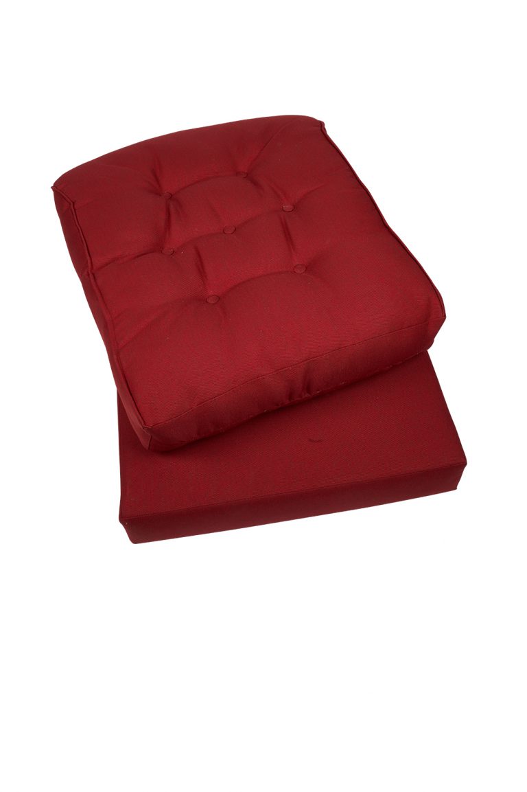 Kussen voor rotan fauteuil Florida rood. Top zitussens